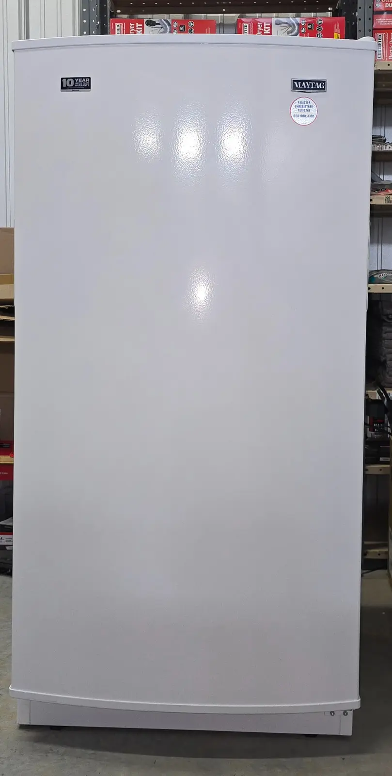 Actual Maytag MZF34X16DW 15.7 cu. ft. frost-free upright freezer